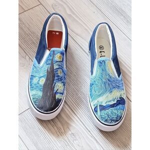 (C-6017) Women's Canvas Slip-on Shoes Sz 39 (8.5)